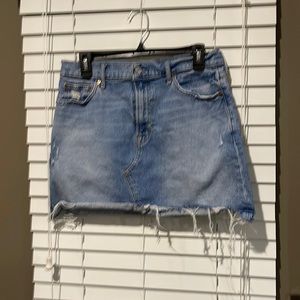 Gap denim mini skirt